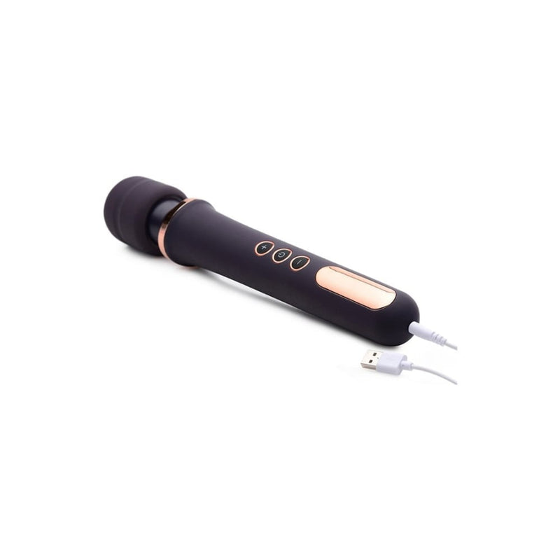 XR Brands | Scepter 50X Silicone Wand Massager - Black/Gold