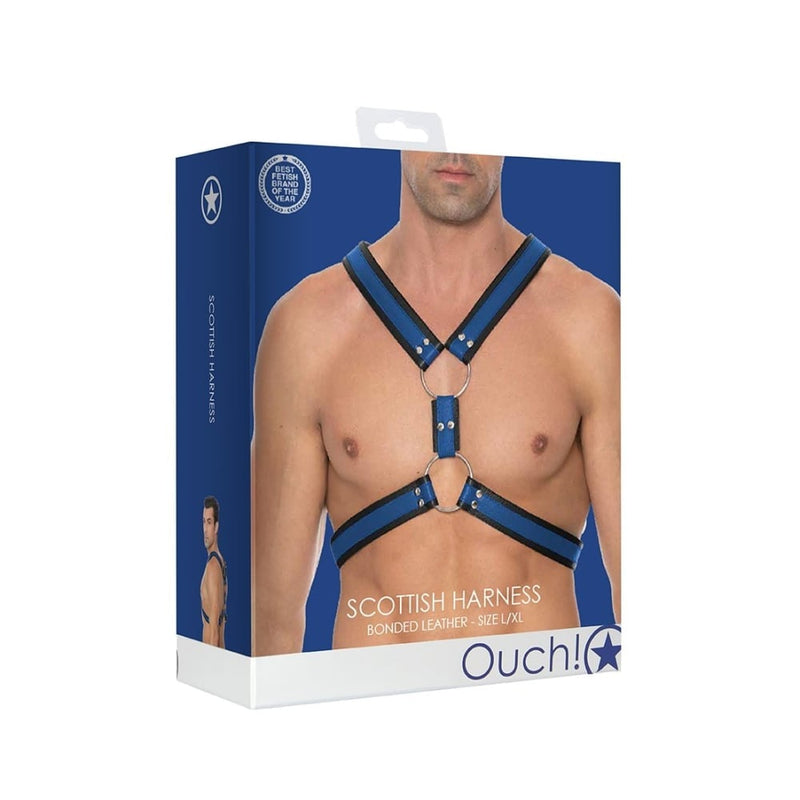 Shots - Ouch! Harnesses | Scottish Harness - L/XL - Blue