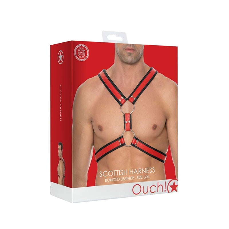 Shots - Ouch! Harnesses | Scottish Harness - L/XL - Red