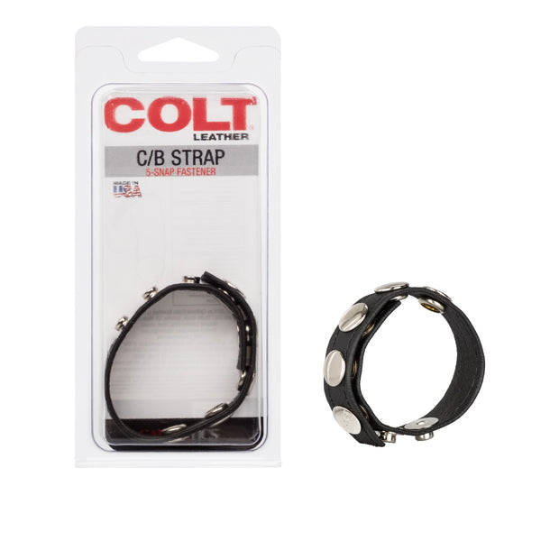 COLT Adjustable 5 Snap C/B Leather Strap