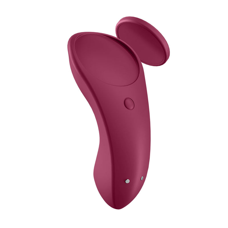Satisfyer App Enabled Sexy Secret Panty Vibrator - Wine Red