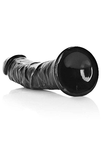 Real Rock - Curved Realistic Dildo with Suction Cup 10 inches - Black