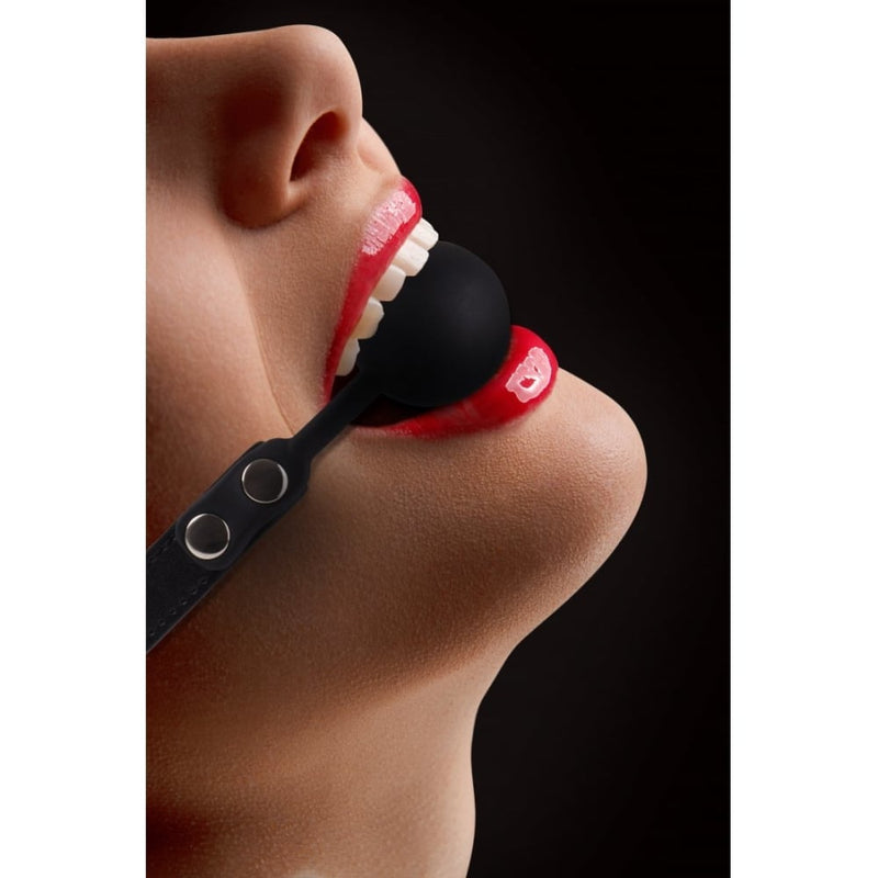 Ouch! | Silicone Ball Gag - Black