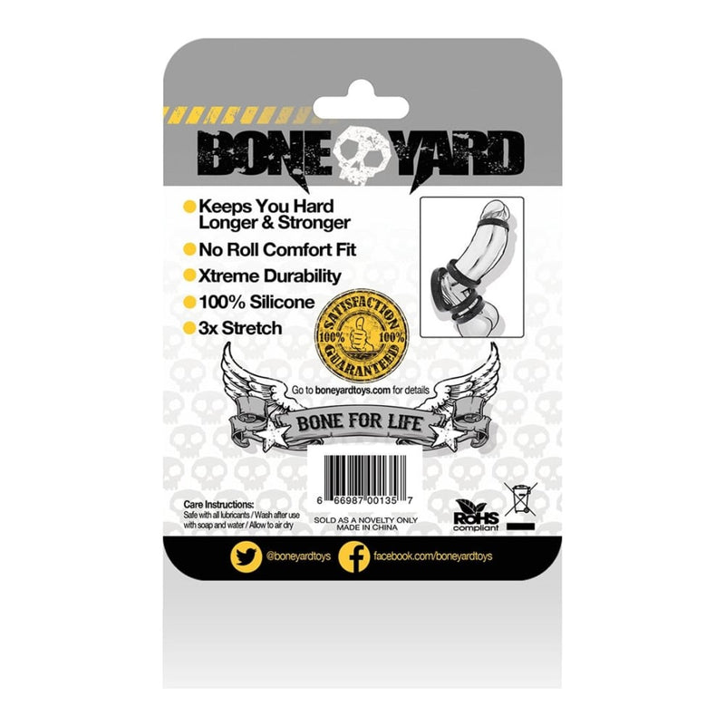 Boneyard | Silicone Ring - Black - 35mm