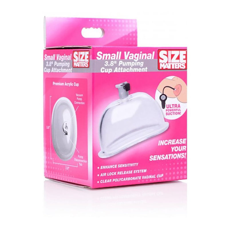XR Brands - Size Matters | Small Vaginal 3.8 Inch Pumping Cup Attachment -