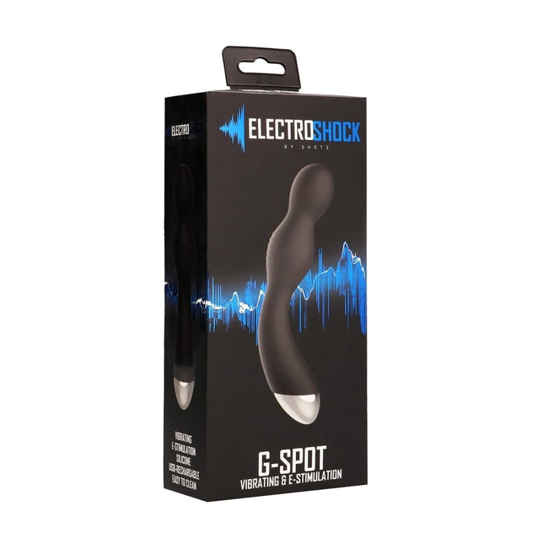 Shots - ElectroShock | E-Stimulation G/P-Spot Vibrator - Black