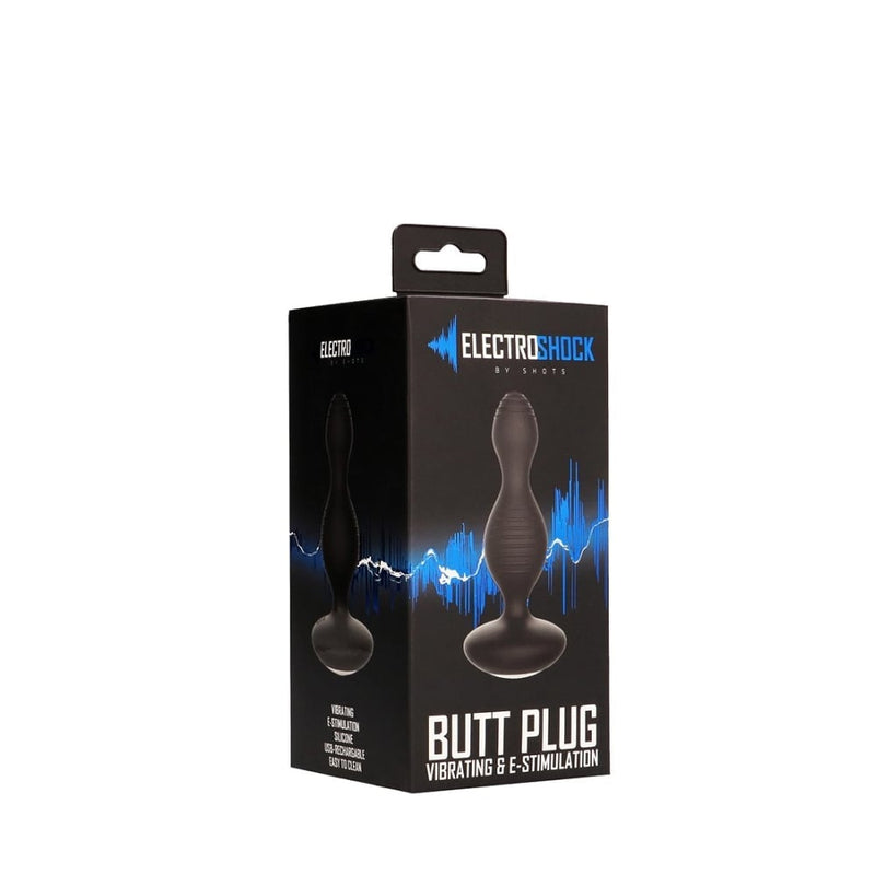Shots - ElectroShock | E-Stimulation Vibrating Buttplug - Black