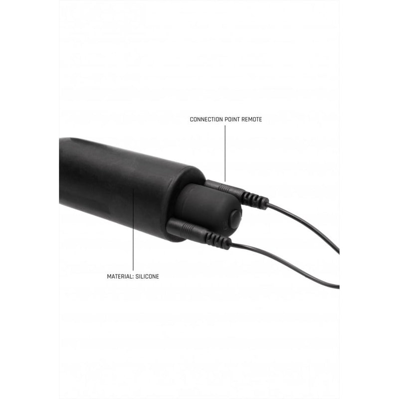 Shots - ElectroShock | E-Stimulation Vibrating Urethral Sounding Plug - Black