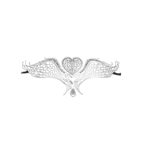 Ouch! | Swan Masquerade Mask - Silver