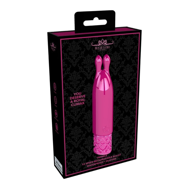 Shots - Royal Gems | Twinkle - Rechargeable Silicone Bullet - Pink