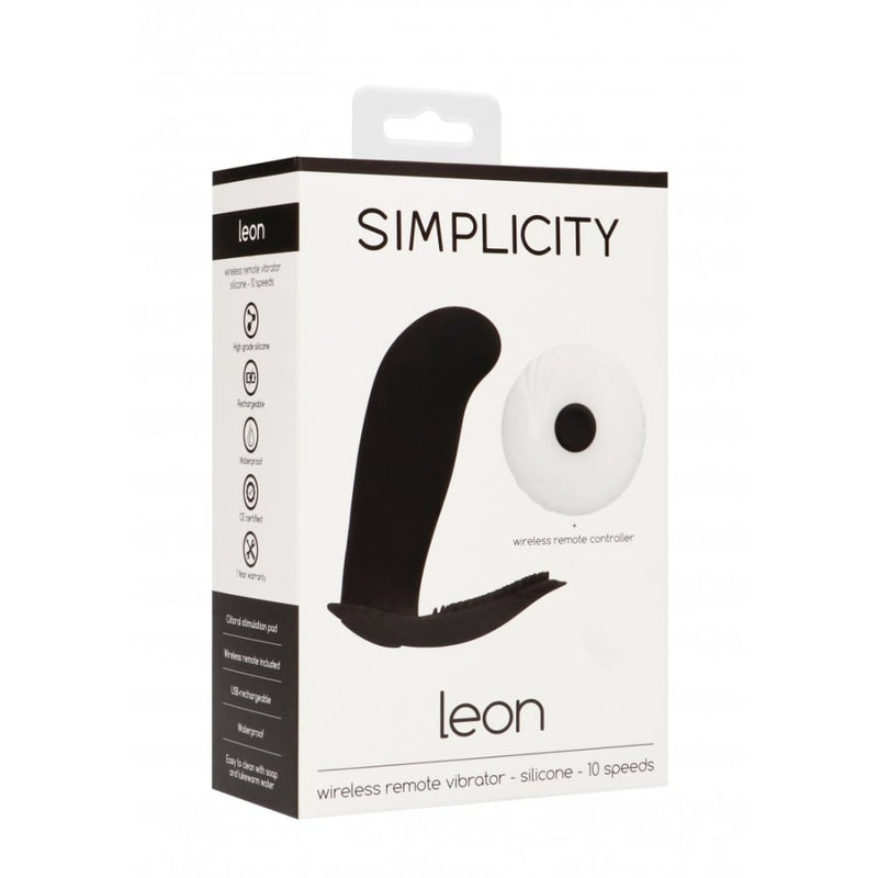 Shots - Simplicity | Wireless Remote Vibrator - Leon - Black